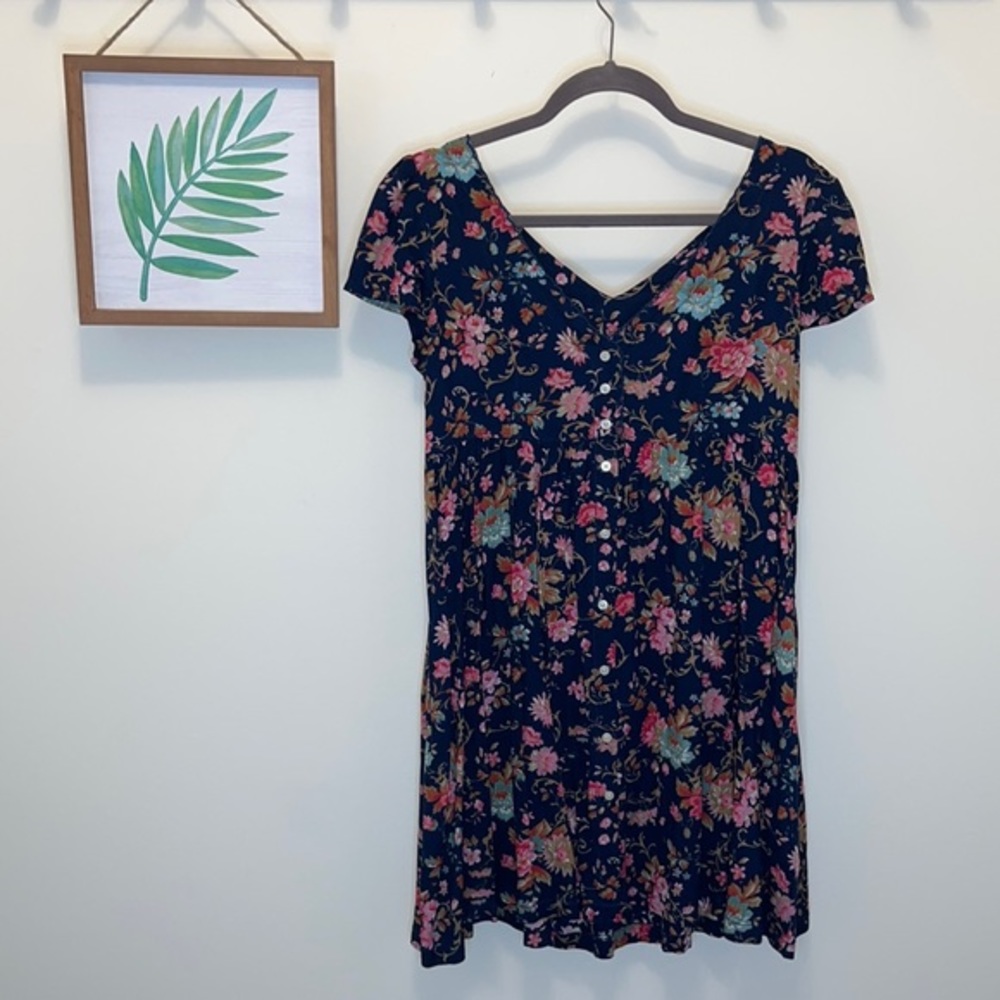Ralph Lauren denim supply navy floral dress